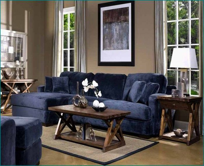 10+ Navy Blue Sectional Living Room Ideas pertaining to Curating Your Living Space The Navy Blue Sectional as a Statement Piece