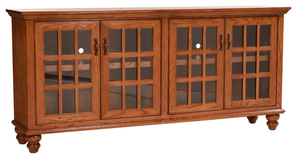 80&amp;quot; Traditional Oak Sideboard Buffet - Traditional - Buffets And ... pertaining to Beyond Storage How a 70&amp;amp;quot; Sideboard Buffet Enhances Your Dining Experience