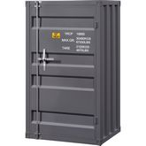 Acme 35926 Cargo 1 Door Armoire Wardrobe In Gunmetal Metal for Acme Cargo Wardrobe With 1 Door, Gunmetal