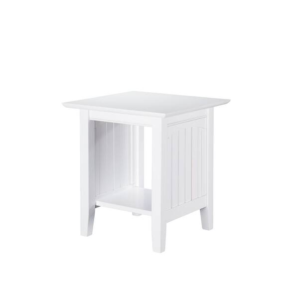 Afi Nantucket White End Table Ah14302 - The Home Depot with Afi Nantucket Solid Wood Transitional Coffee Table In White