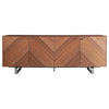 Alvarado 79&amp;quot; Sideboard, American Walnut With Brushed Stainless Steel ... with Unveiling the Craftsmanship Behind the Alvarado Sideboard Walnut with Brushed Stainless Steel