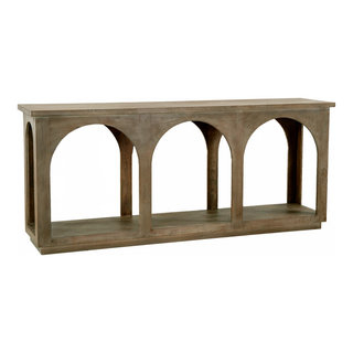 Archie Contemporary Solid Wood Console Table, North Creek Brown ... with Understanding the Craftsmanship of an Archie Contemporary Sideboard