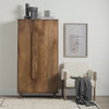 Astrid 36.0L X 17.0W X 70.0H Medium Brown Solid Wood Armoire ... pertaining to The History and Evolution of Armoires: A Focus on the Astrid Model