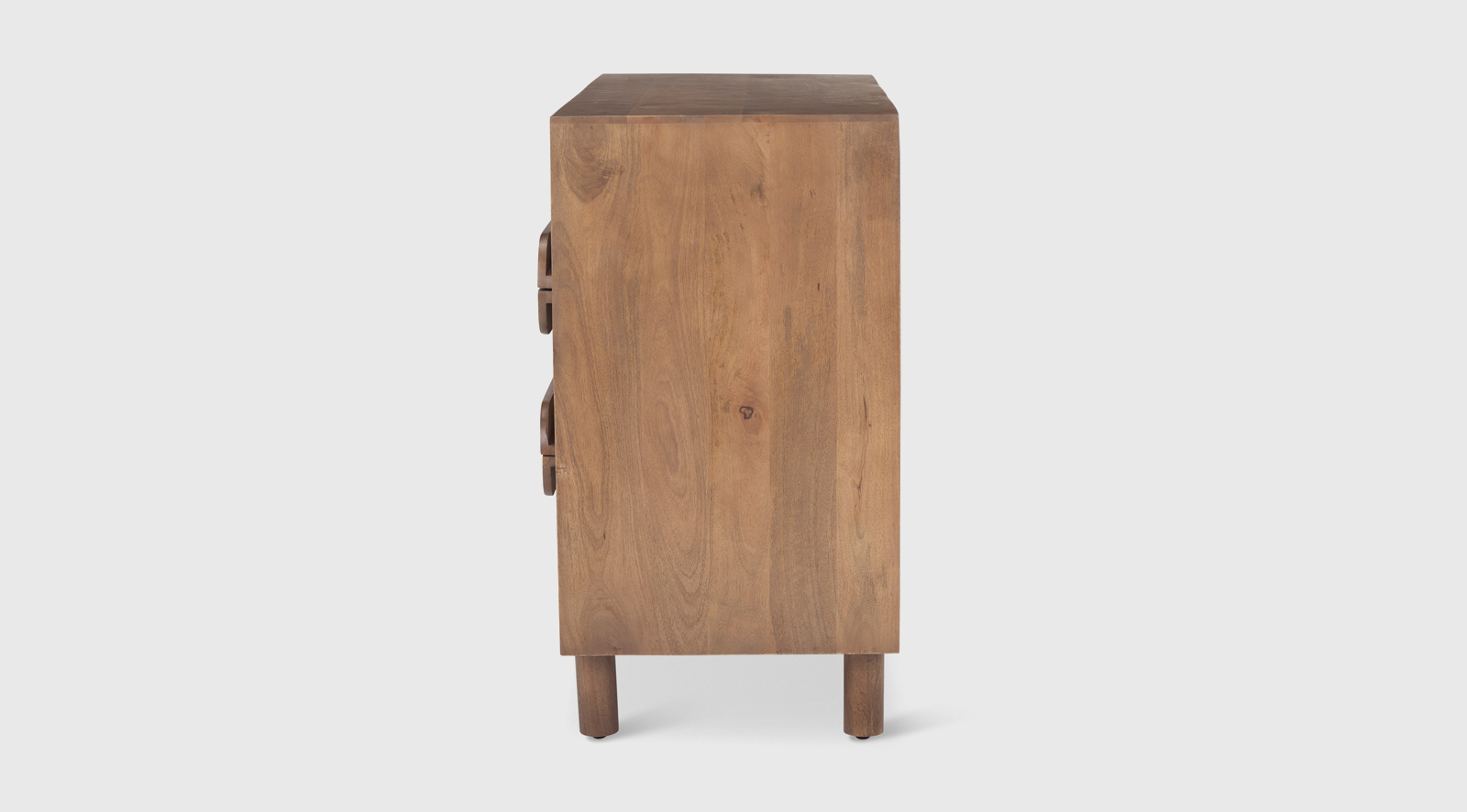 Astrid 36L X 17W X 30.3H Medium Brown Solid Wood 3 Drawer Cabinet ... with regard to Astrid 36.0L X 17.0W X 70.0H Medium Brown Solid Wood Armoire