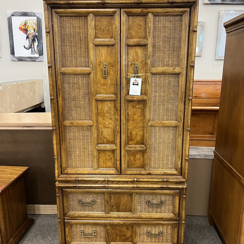 Beyond Storage The Versatility of a Bamboo Armoire in Light Oak or White