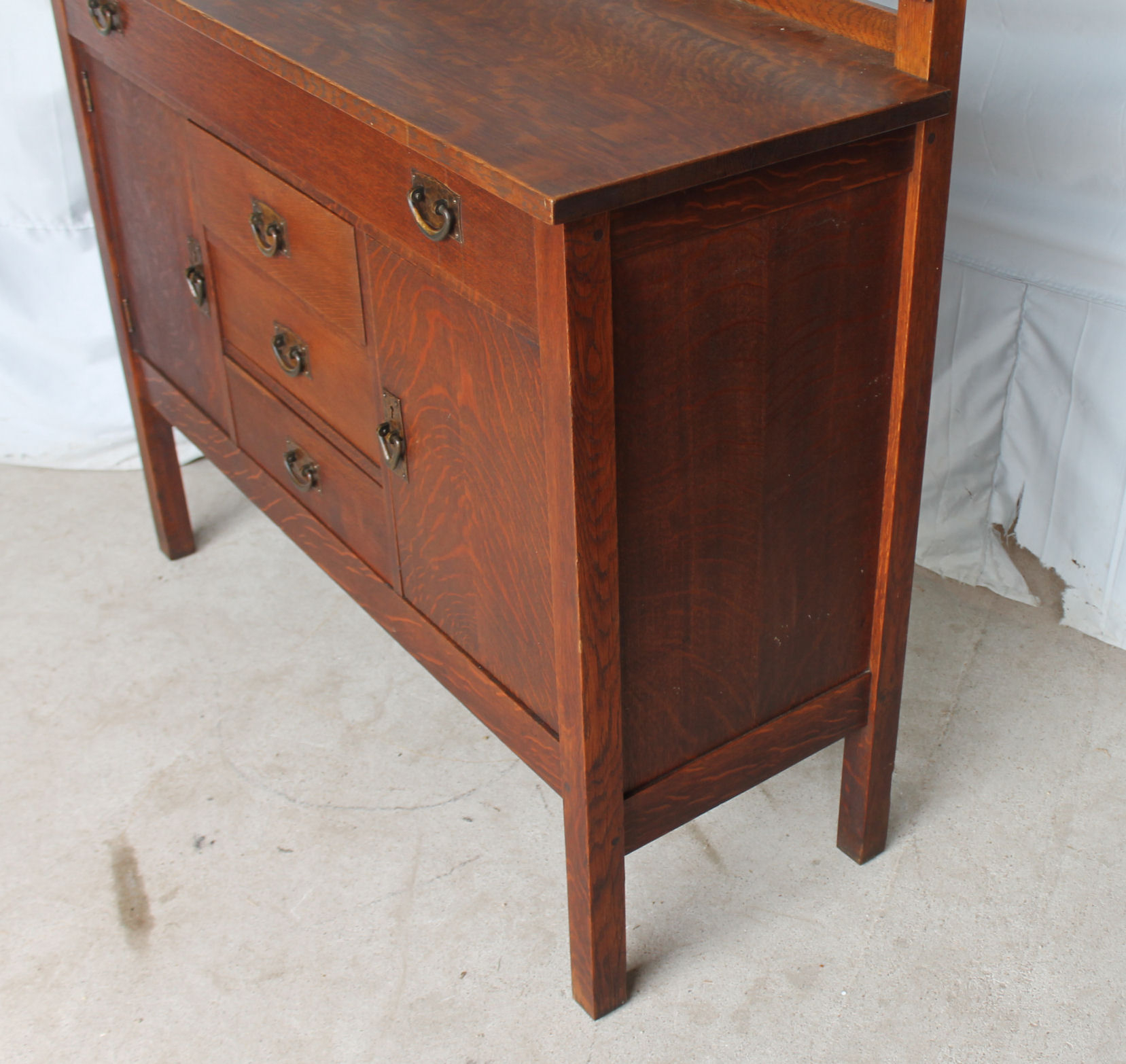 Bargain John&amp;#039;s Antiques | Mission Oak Sideboard Buffet - Gustav ... with 70&amp;quot; Traditional Mission Oak Sideboard Buffet, Lite Oak