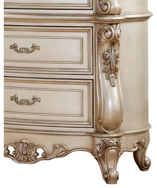 Benzara Bm218544 Wooden Chest With 5 Storage Drawers And Marble Top ... within Benzara Bm186219 Drawers Wooden Server With Marble Top, White And Walnut Brown