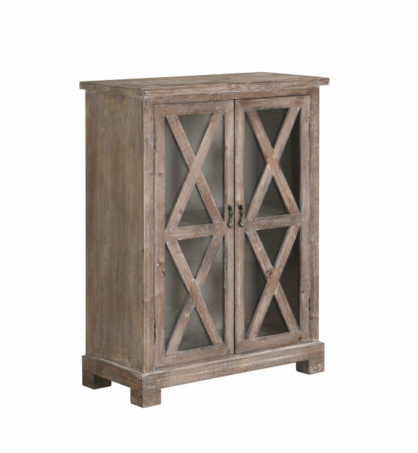Benzara Traditional Style Wood And Glass Accent Cabinet, Brown ... with Black Beauty An Exploration of the Benzara BM160236&amp;amp;#039;s Aesthetic Appeal