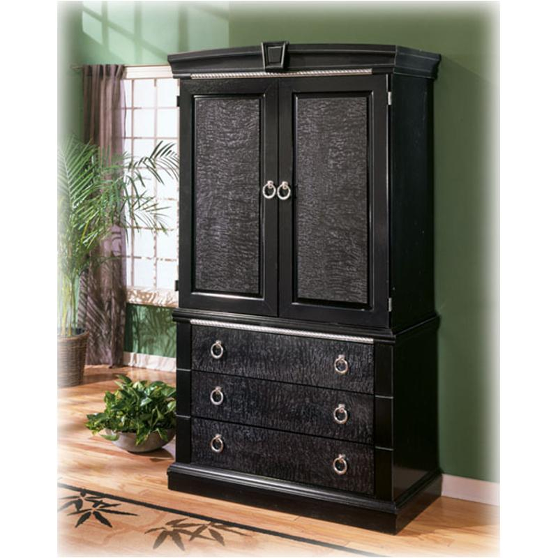 Black Armoire - Almoire inside Atlin Designs 6-Door Modern Wood Bedroom Armoire In Black Wenge/White