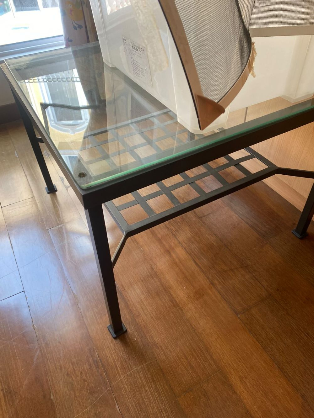 Black Metal Frame Glass Top Coffee Table - Unearth Store pertaining to The Art of the Amherst Coffee Table Matching Style and Function