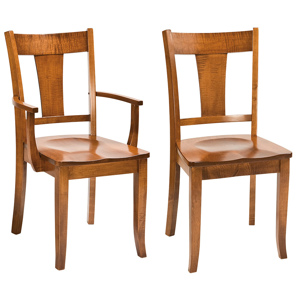 Ellison Amish Dining Chairs – Handmade Amish Furniture | Cabinfield throughout