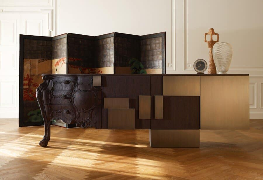 Evolution Sideboard Made By Combining Old And Modern Woodcraft pertaining to The Evolution of Wood and Metal Sideboards From Classic to Contemporary