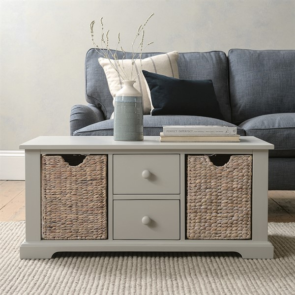 Farmhouse Dove Grey Coffee Table - The Cotswold Company throughout The Amy Collection Coffee Table&amp;amp;#039;s Construction What Makes It Durable