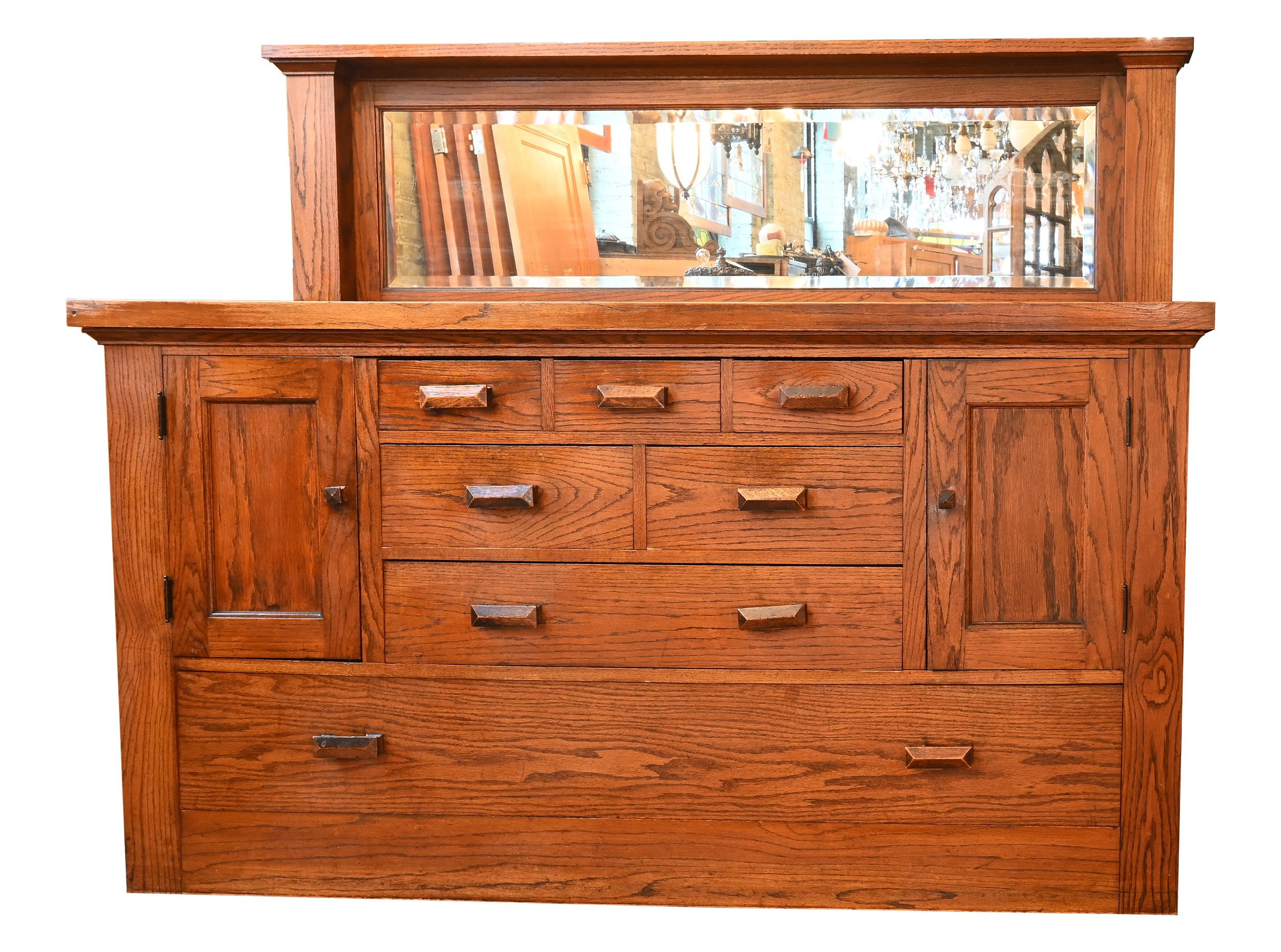 Golden Oak Mission Sideboard Buffet — Architectural Antiques within How a 70&amp;amp;quot; Sideboard Buffets Enhances Dining Room Functionality