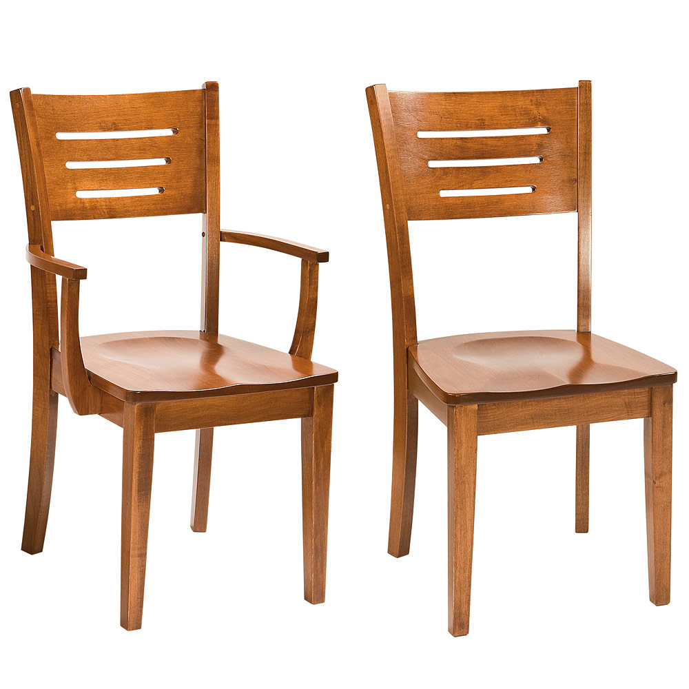 Jamison Amish Modern Wood Dining Chairs - Chic Vibes | Cabinfield throughout