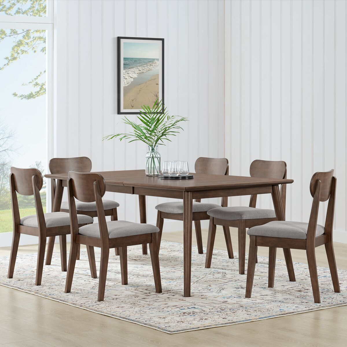 Lathan 7-Piece Dining Set - Bayside Furnishings regarding Exploring the Everyday Functionality of the Mavis Colby 7-Piece Dining Set
