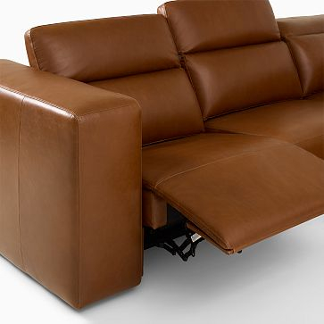 Leo Motion Reclining Leather 5-Piece L-Shaped Sectional (119&amp;quot;) | West Elm intended for The Anatomy of a 5-Piece L-Shaped Sectional Exploring Design and Function