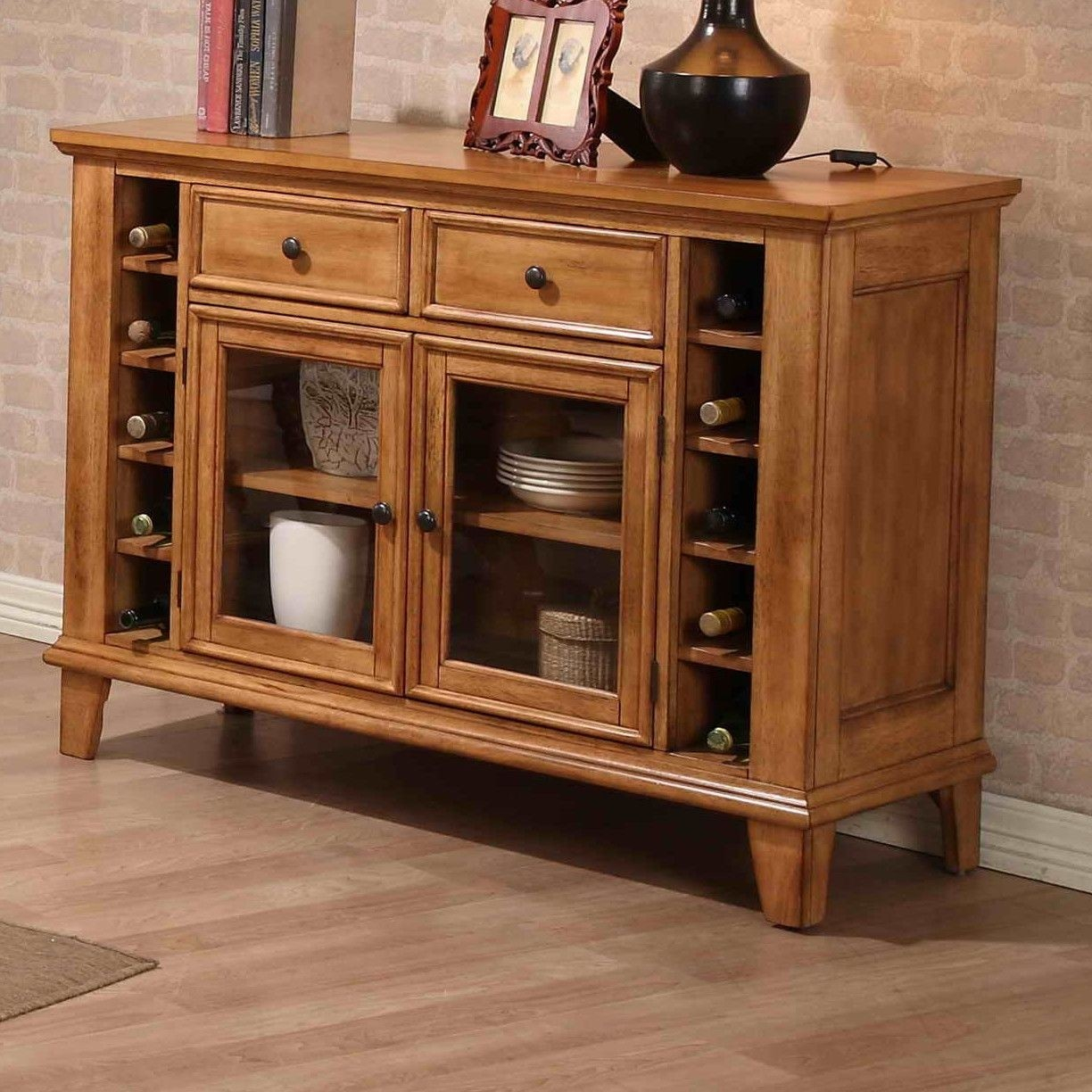 Oak Sideboard | Foter throughout 70&amp;quot; Traditional Mission Oak Sideboard Buffet, Medium Oak