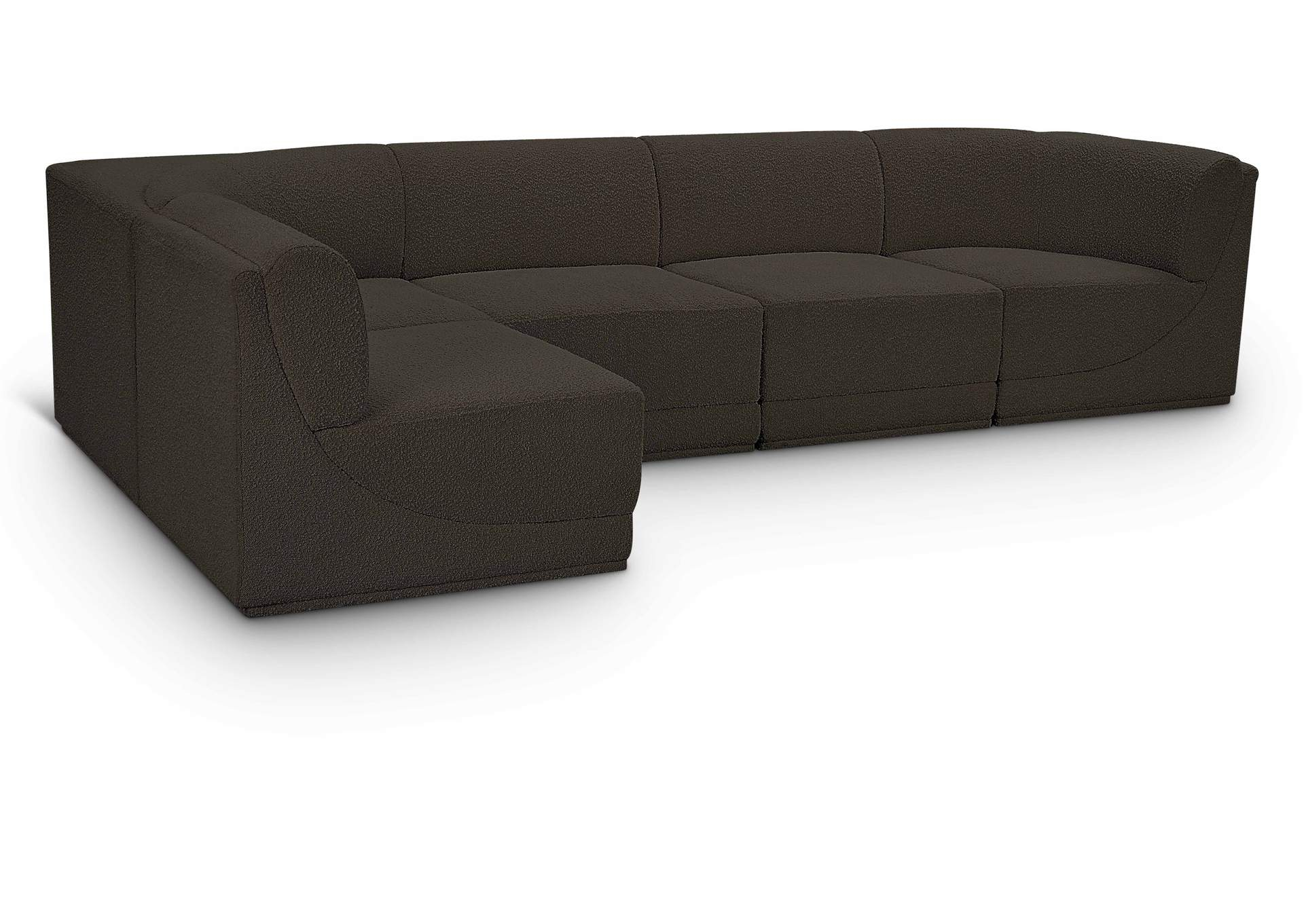 Ollie Brown Boucle Fabric Modular Sectional intended for The Art of Upholstery A Guide to Arc Boucle Fabrics
