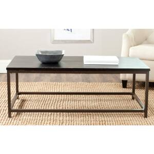 Safavieh Alec 48 In. Rustic Black Wood Coffee Table Amh6545C - The Home ... within Understanding the Alec Coffee Table Amh6545B Features and Specifications
