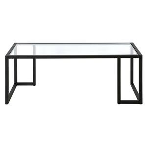 Safavieh Baize 48 In. Black Large Rectangle Wood Coffee Table Fox6022B ... in Baize Coffee Table, Fox6022A