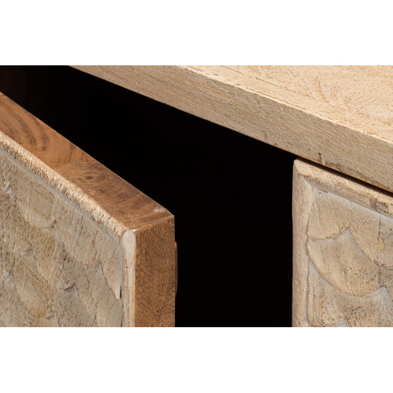 Sarreid Ltd Archie 79&amp;quot; Wide Mango Solid Wood Sideboard | Wayfair inside Understanding the Craftsmanship of an Archie Contemporary Sideboard