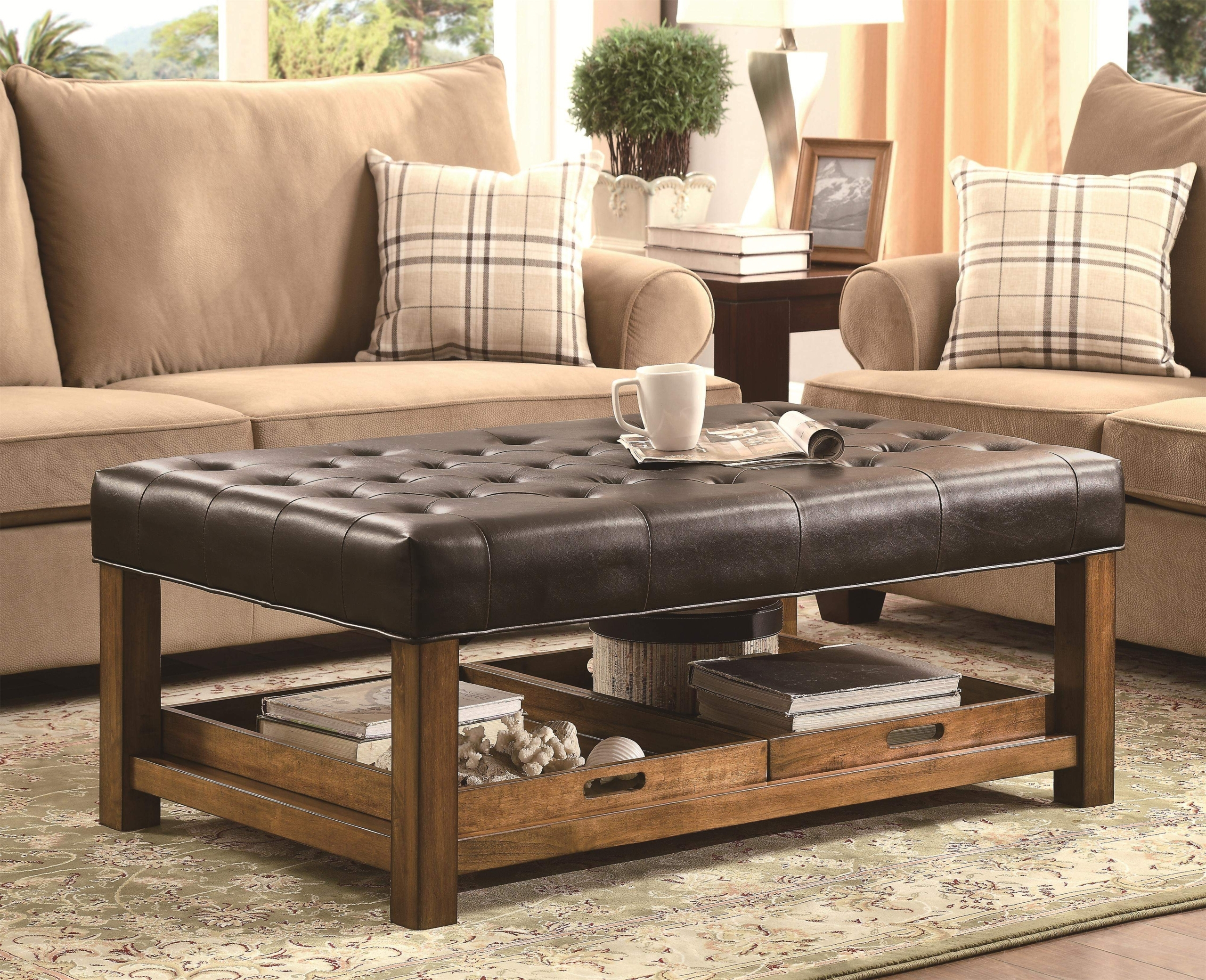 Square Ottoman Coffee Table regarding