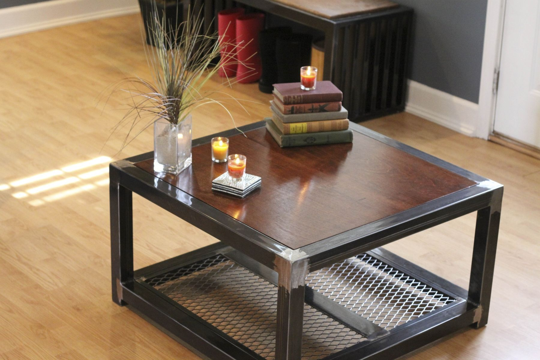 Steel And Wood Coffee Table | Welded Furniture, Coffee Table Wood ... in