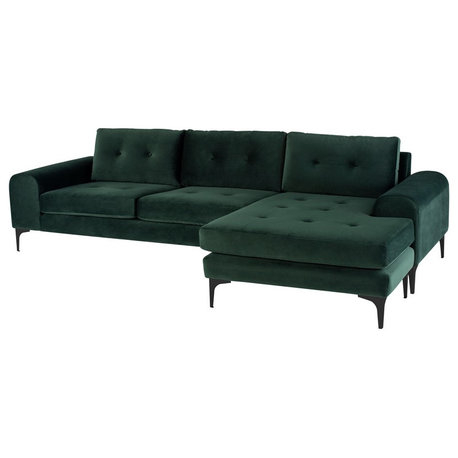The 15 Best Green Sectional Sofas | Houzz intended for Making the Most of Your Living Space The Anders Reversible Sectional