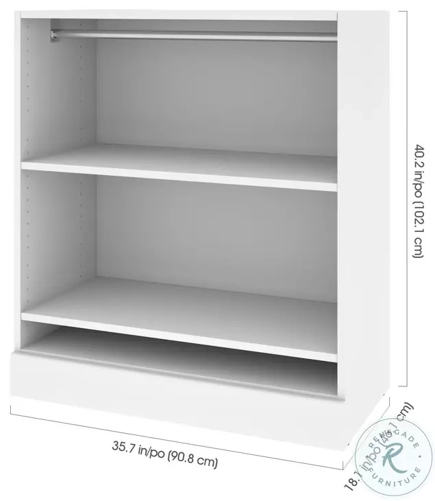Versatile White 36&amp;quot; Low Storage Unit From Bestar | Coleman Furniture regarding Understanding the Versatility of the Bestar Corner Storage Unit