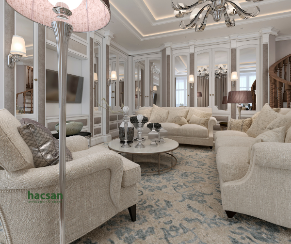 20 Elegant And Sophisticated Neoclassical Living Room Models within Bringing Neoclassical Grandeur to Life with Thoughtful Color Choices