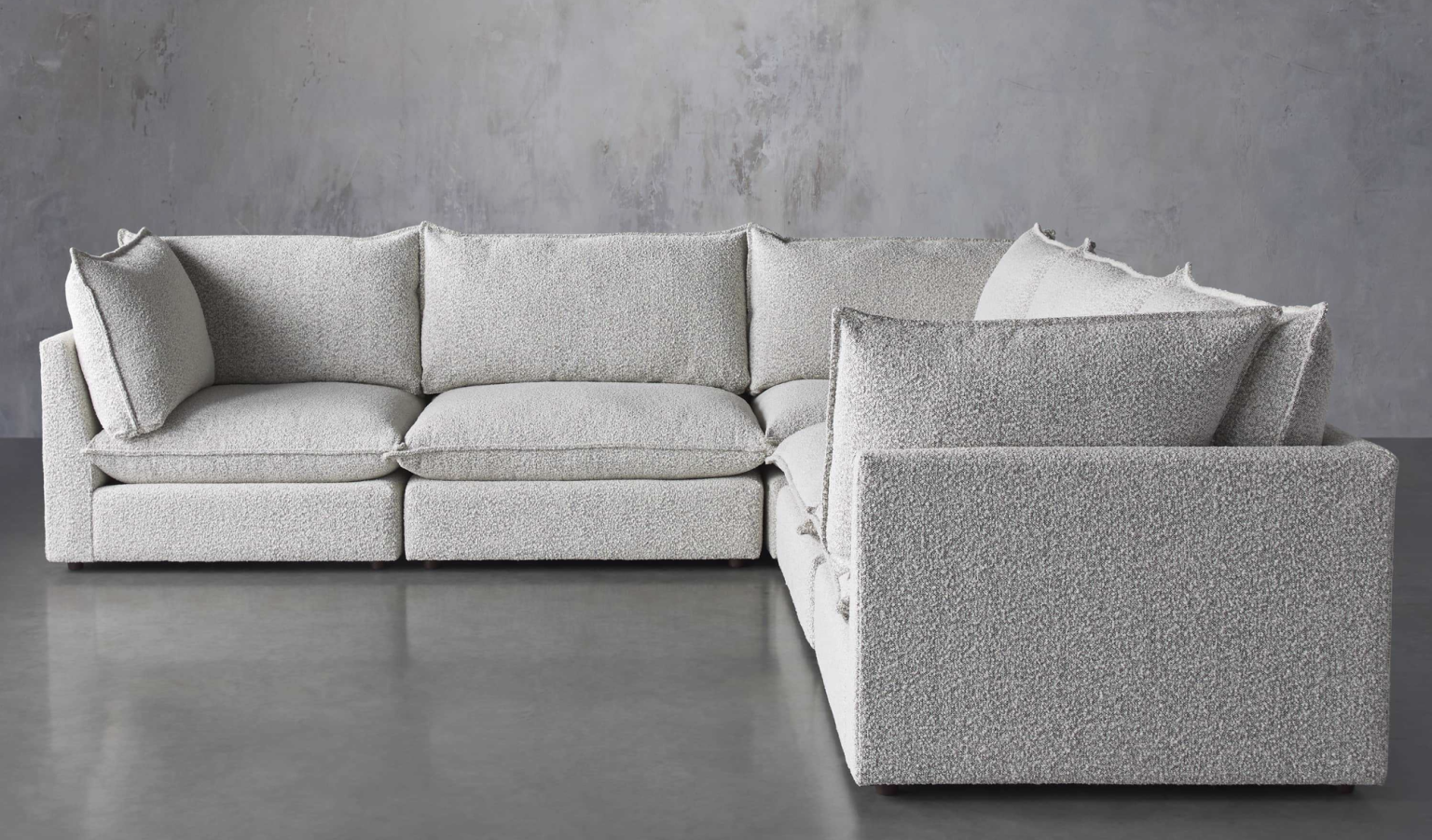 21 Boucle Sofas And Sectionals That Are Stunning - Happily Inspired with regard to