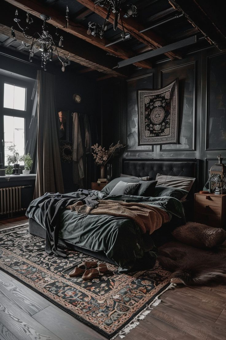 40+ Moody Bedroom Ideas: Unlocking Potential In Awkward Spaces In 2024 ... inside Unlocking Hidden Potential How to Transform Awkward Spaces into Design Masterpieces