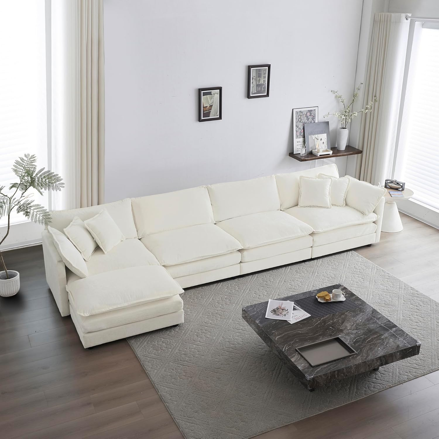 Auction Detail with Designing Your Dream Living Space with a Cream Modular Sectional