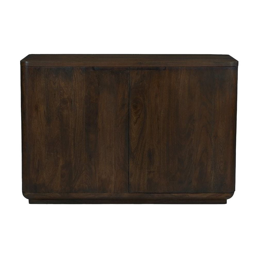 Bernard 2-Door Sideboard In Modern Barista Brown Finish On Acacia Solid ... within