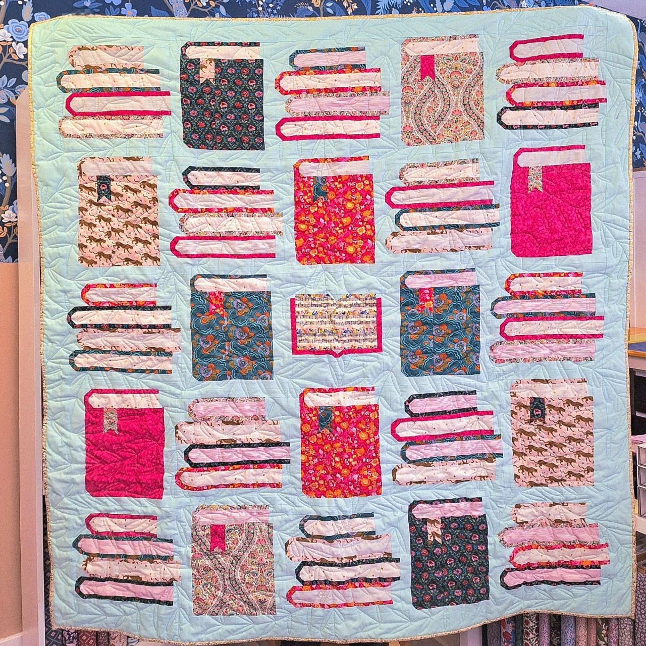 Book Nook Quilt Kit - In Tilda X Rifle Paper Co X Liberty X Cloud 9 ... with regard to Embracing Durability The Clay Nook Performance Fabric Story