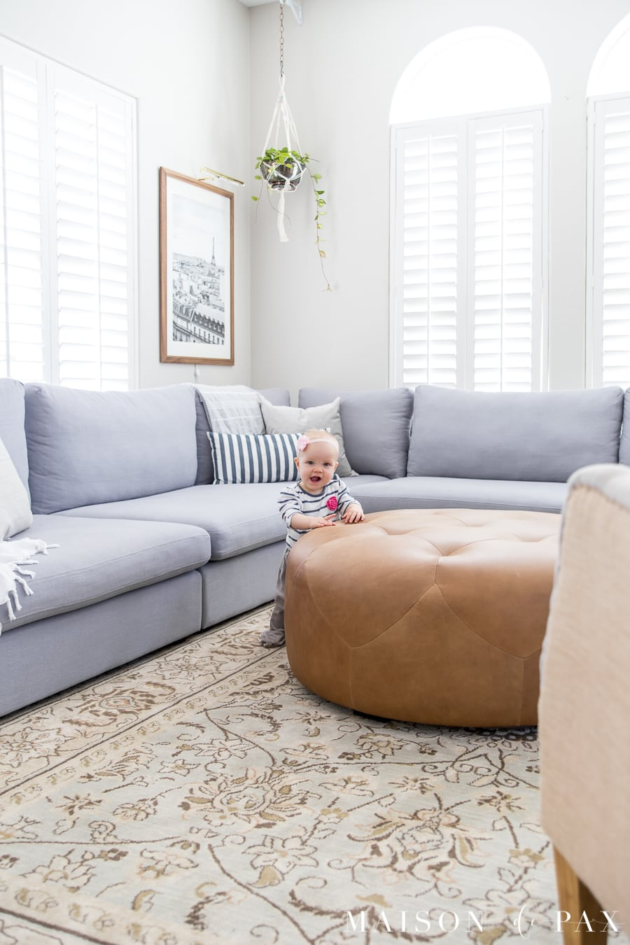 Brown Sectional Living Room Design Ideas | Cabinets Matttroy for Designing Your Dream Living Space with a Cream Modular Sectional