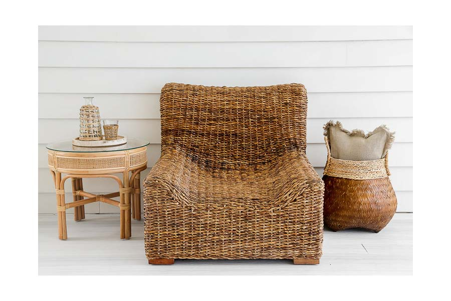 Castaway Banana Leaf Chair | Haus Of Rattan with regard to