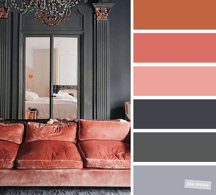 Grey And Terracotta Color - The Best Living Room Color Schemes | Living ... intended for The Art of Calm: Designing a Harmonious Grey Living Room Palette