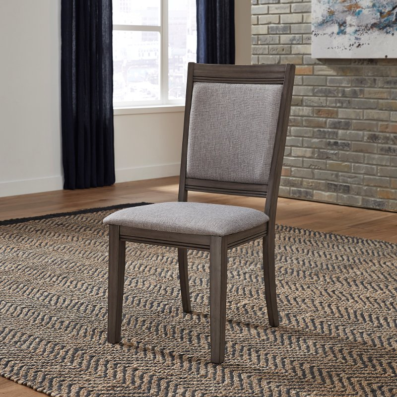 Grey Wood Dining Chairs regarding Transform Your Dining Room with These Chic Gray Upholstered Chairs