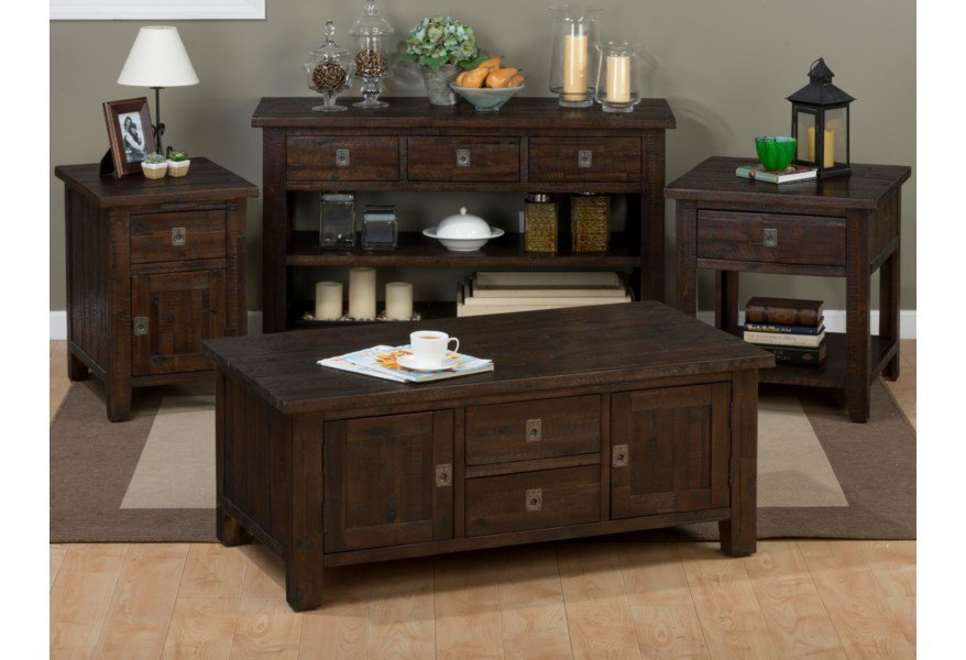 Kona Grove Rectangle Box Cocktail Table – Dubois Furniture - Waco ... inside Kona Grove Rectangle Cocktail Table Practicality Meets Elegant Design