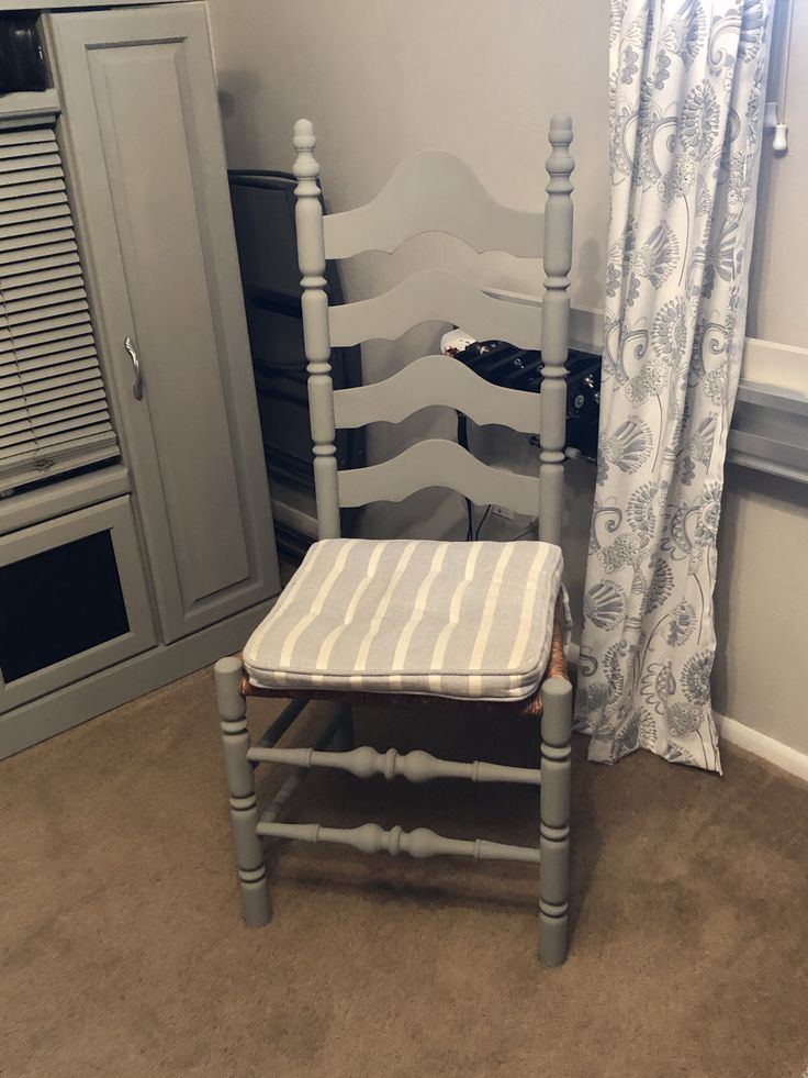 Ladder Back Chair Painted | Ladder Back Chairs, Painted Ladder, Chair within Crafting a Welcoming Space with Farmhouse White Ladder Back Chairs