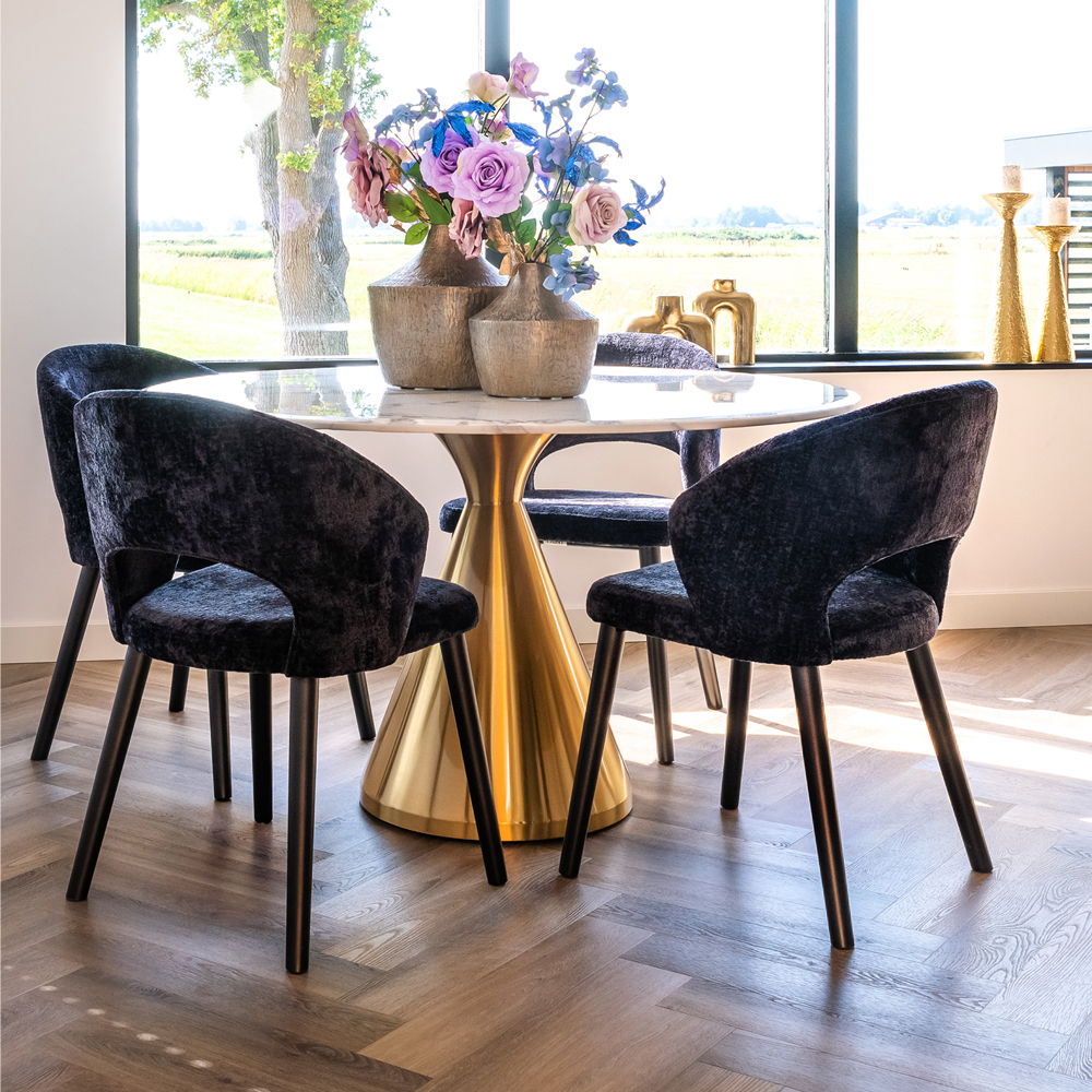 Achieving a Chic Look with Black Chenille Dining Chairs