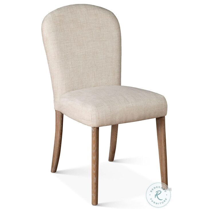 Olivia Beige Linen Dining Chair Set Of 2 From World Interiors | Coleman ... with