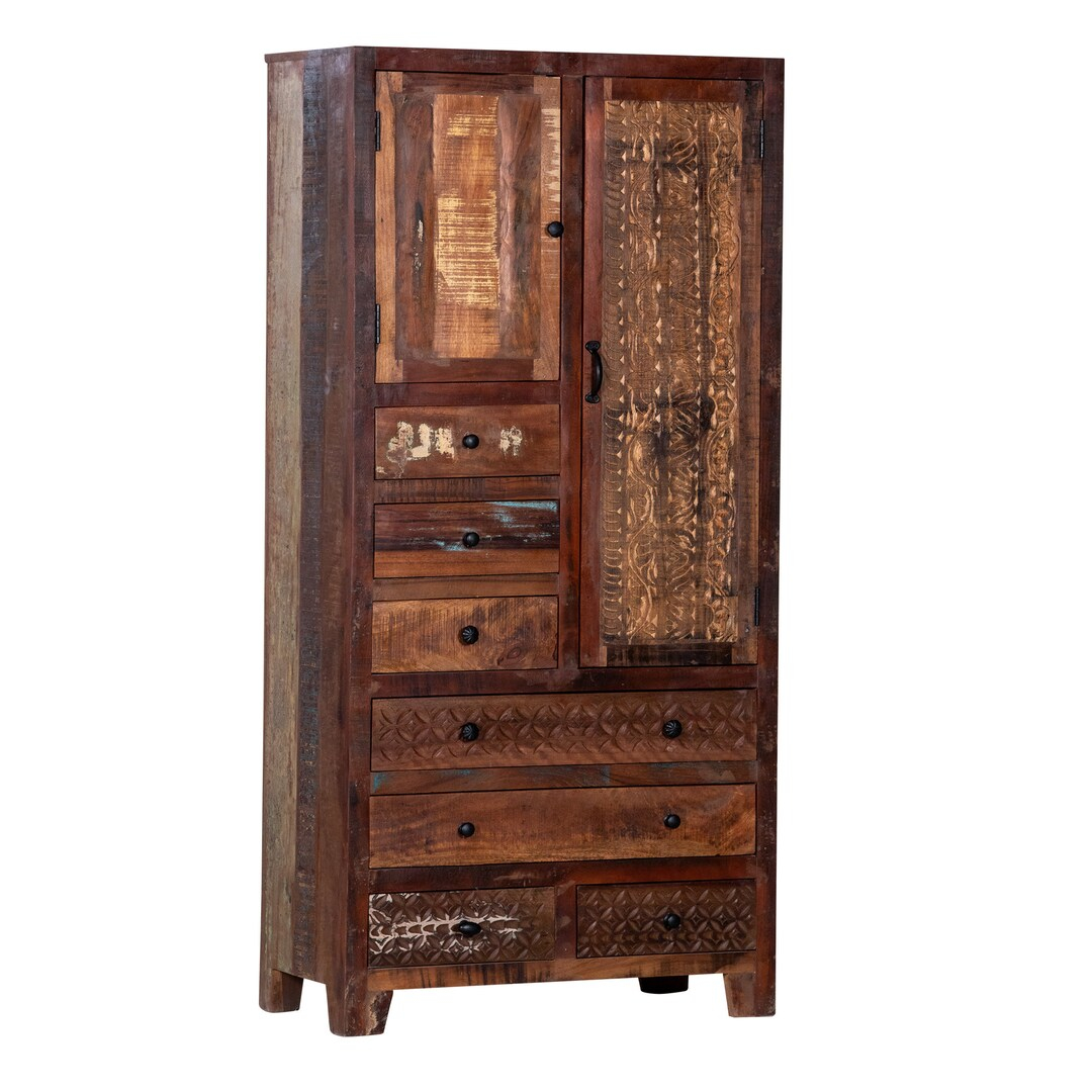 Rustic Wardrobe Armoire - Etsy intended for Unveiling the Enduring Appeal of Dark Rustic Armoire Wardrobes