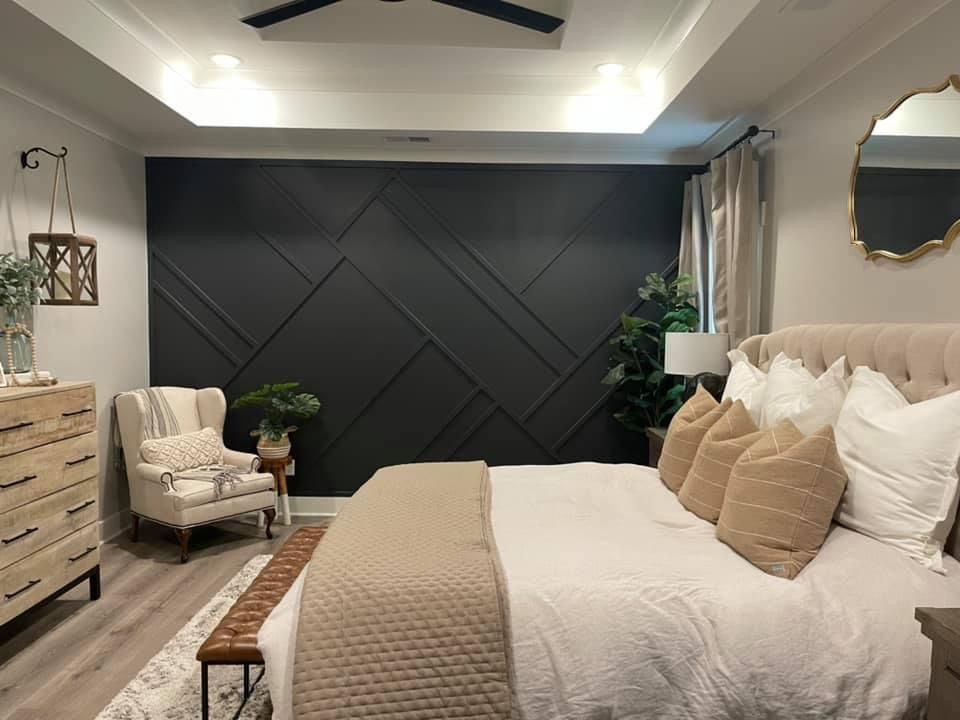 Sherwin Williams Iron Ore Bedroom Wall for