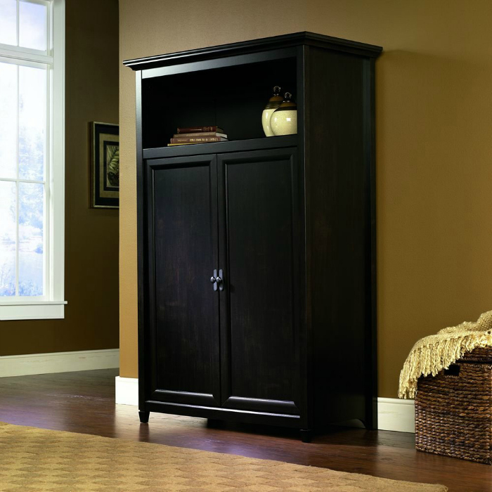 Space-Saving Computer Armoire With Concealed Work Desk - Getdatgadget with
