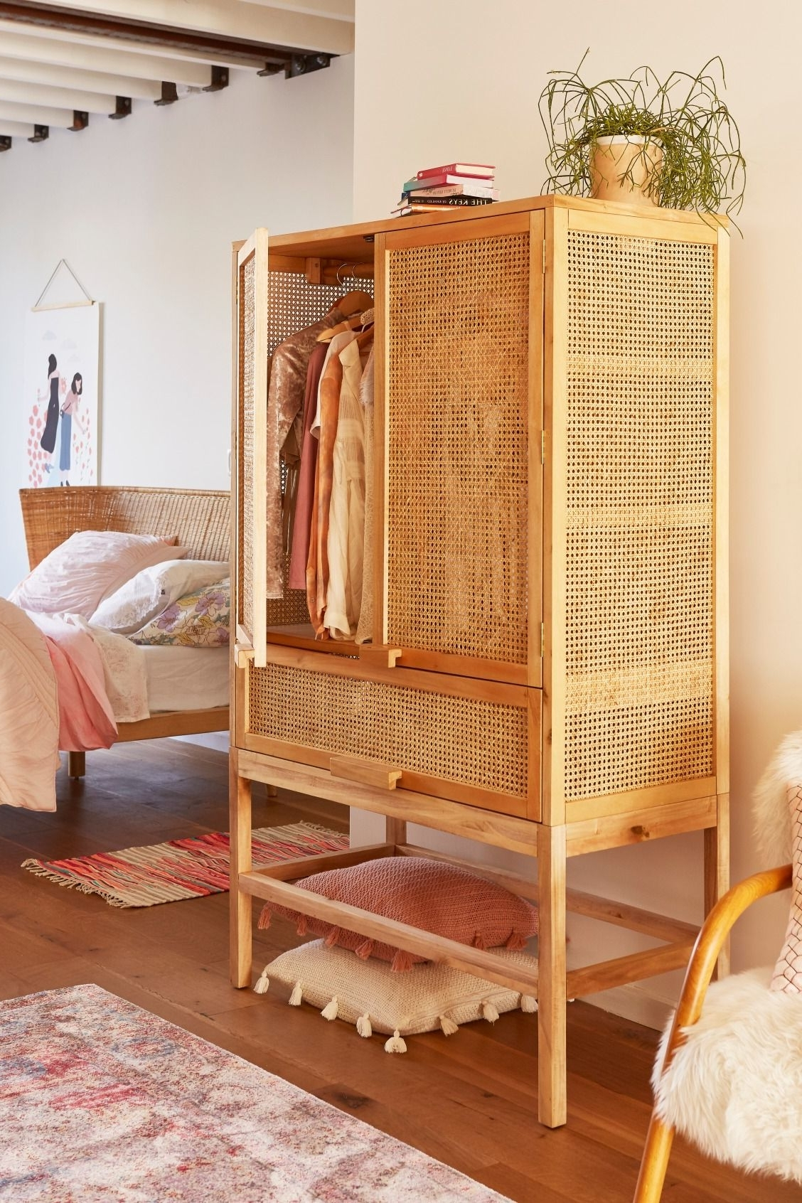 The Best Rattan Wardrobes pertaining to Integrating Natural Textures The Beauty of Oak Solid Wood Rattan Wardrobes