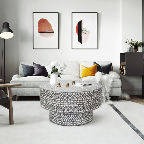 Discover the Allure of Round Capiz Shell Coffee Tables
