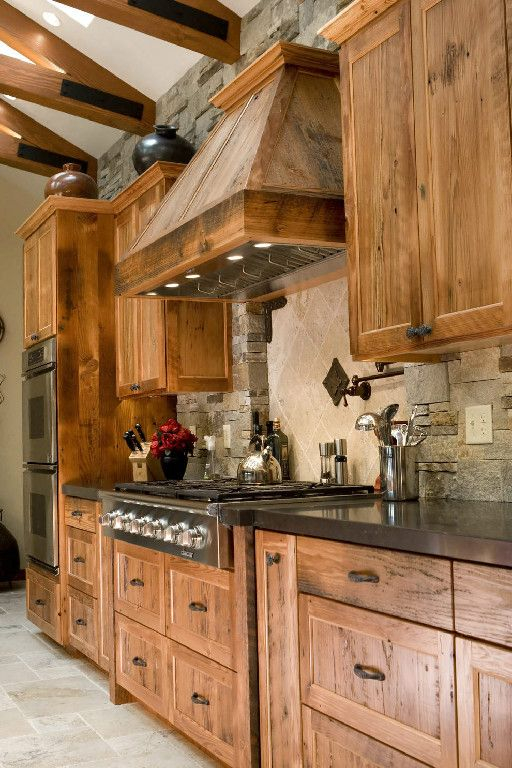 Traditional Wood Kitchen Cabinets And Mosaic Tile Backsplash – Artofit throughout